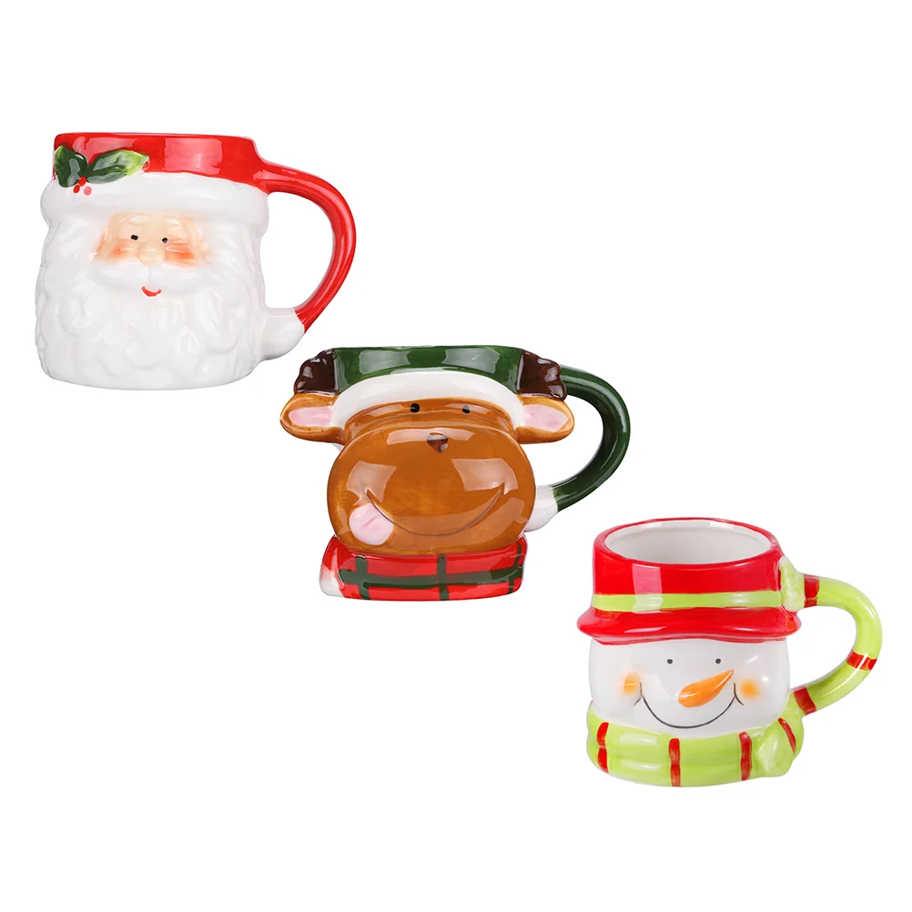 

Mug Ceramic Coffee Christmas Santa Mugs Cup Cups Drink Tumbler Drinking Decorative Business Travel Cartoon Tea Water