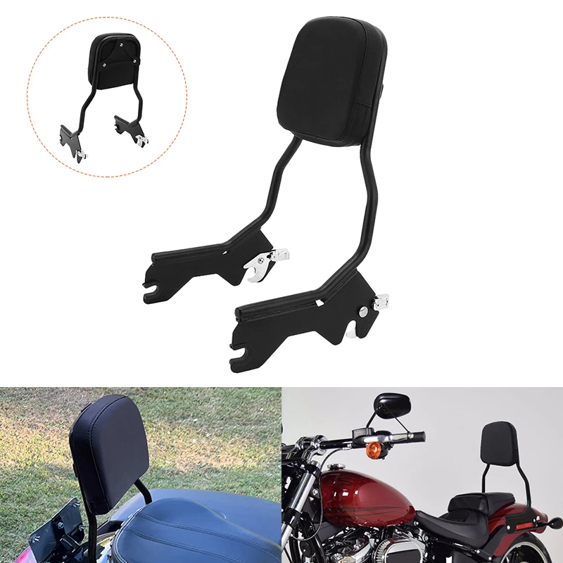 

Motorcycle Sissy Bar Rear Passenger Backrest Pad for Harley Softail Sport Glide FLHCS FLDE FLHC FXBB 2018-2022