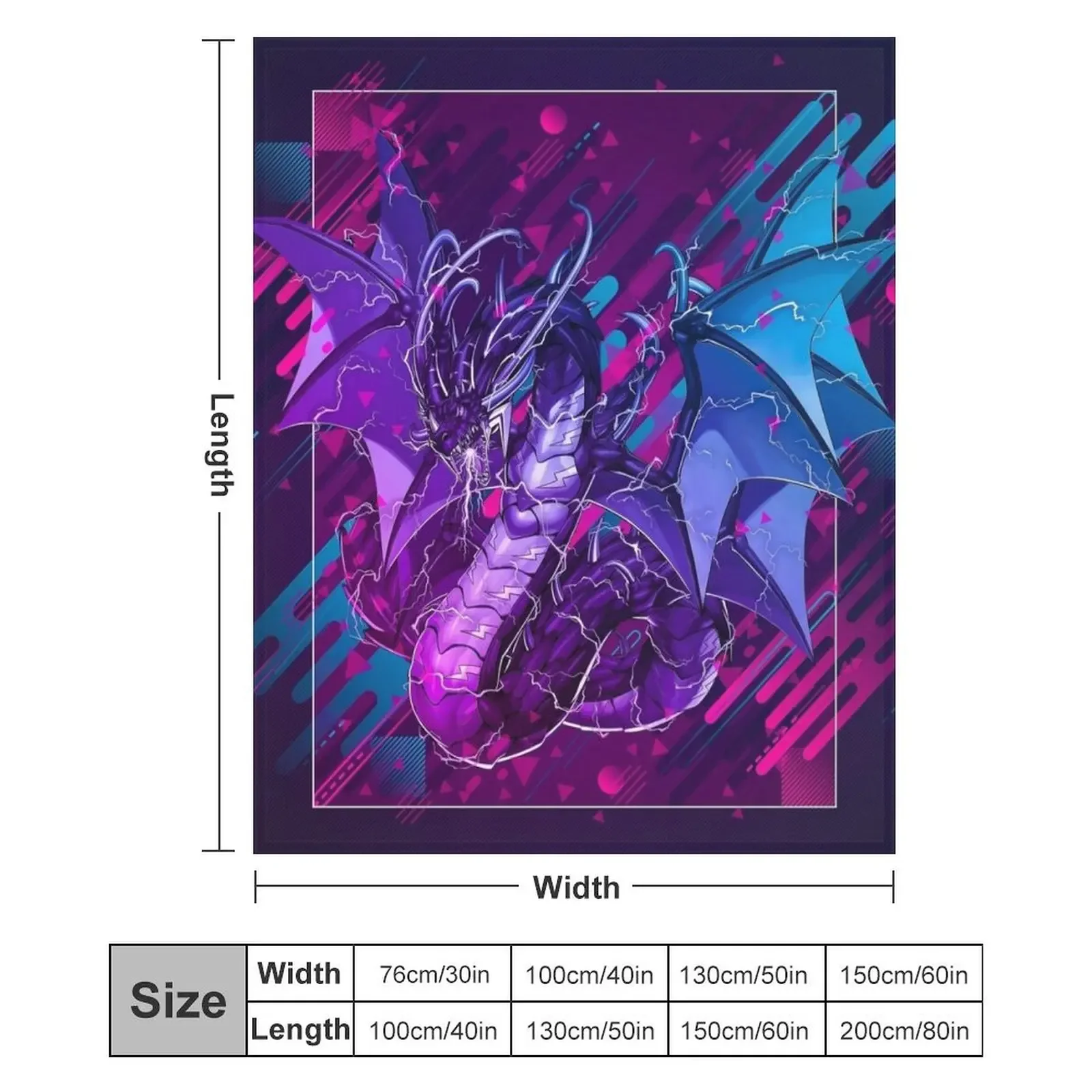 Thunder Dragon Colossus *Современный графический дизайн * Плед Красивые летние постельные