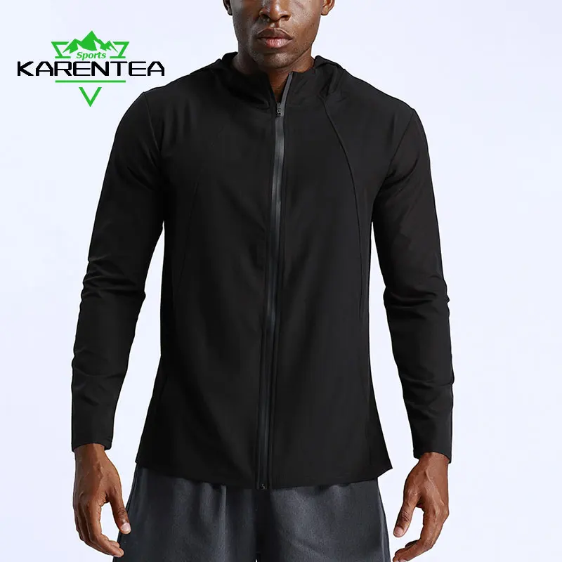 

Men Hoodies Gym Sport Running Jacket Training Fitness Bodybuilding Sweatshirt Outdoor Sportswear Male Hooded Quick Dry Fit Coat