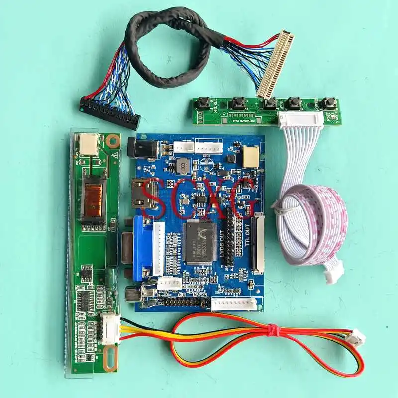 

LED LCD Display Matrix Controller Board Fit B141EW01 B141EW02 HDMI-Compatible AV VGA 1280*800 30 Pin LVDS 1CCFL 14.1" DIY Kit