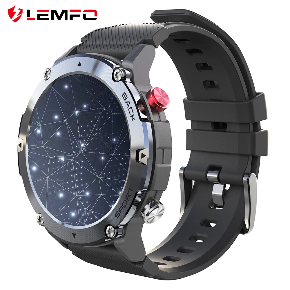 Смарт-часы LEMFO LF26 MAX мужские с поддержкой Bluetooth 300 мА · ч |