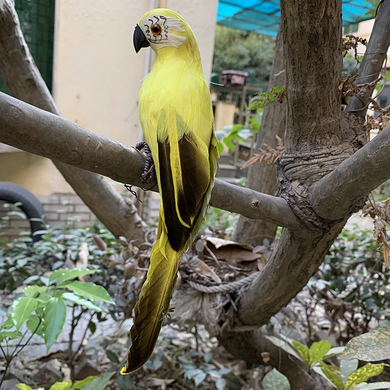 

Искусственный попугай из пластика 25/35 см