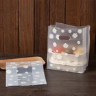 10 шт. мешки для покупок с маргариткой с ручкой, рождественские свадебные пакеты для упаковки конфет и тортов, подарочные пакеты