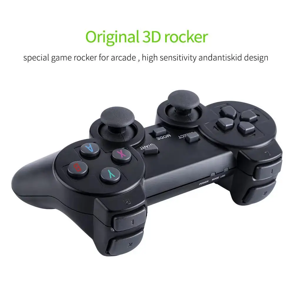 Video Game Console 64G Built-in 10000 Games Retro handheld Wireless Controller Stick For PS1/GBA Kid Xmas Gift |