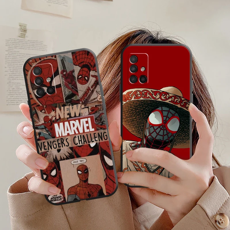 

Marvel's Spider-man Phone Cases For Samsung S20 FE S20 S8 Plus S9 Plus S10 S10E S10 Lite M11 M12 S21 Ultra Luxury Ultra Funda