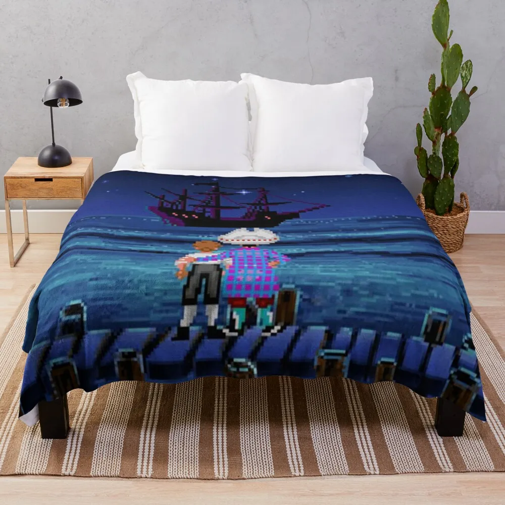 

Guybrush & Stan (Monkey Island) Throw Blanket blankets for baby double blanket for summer