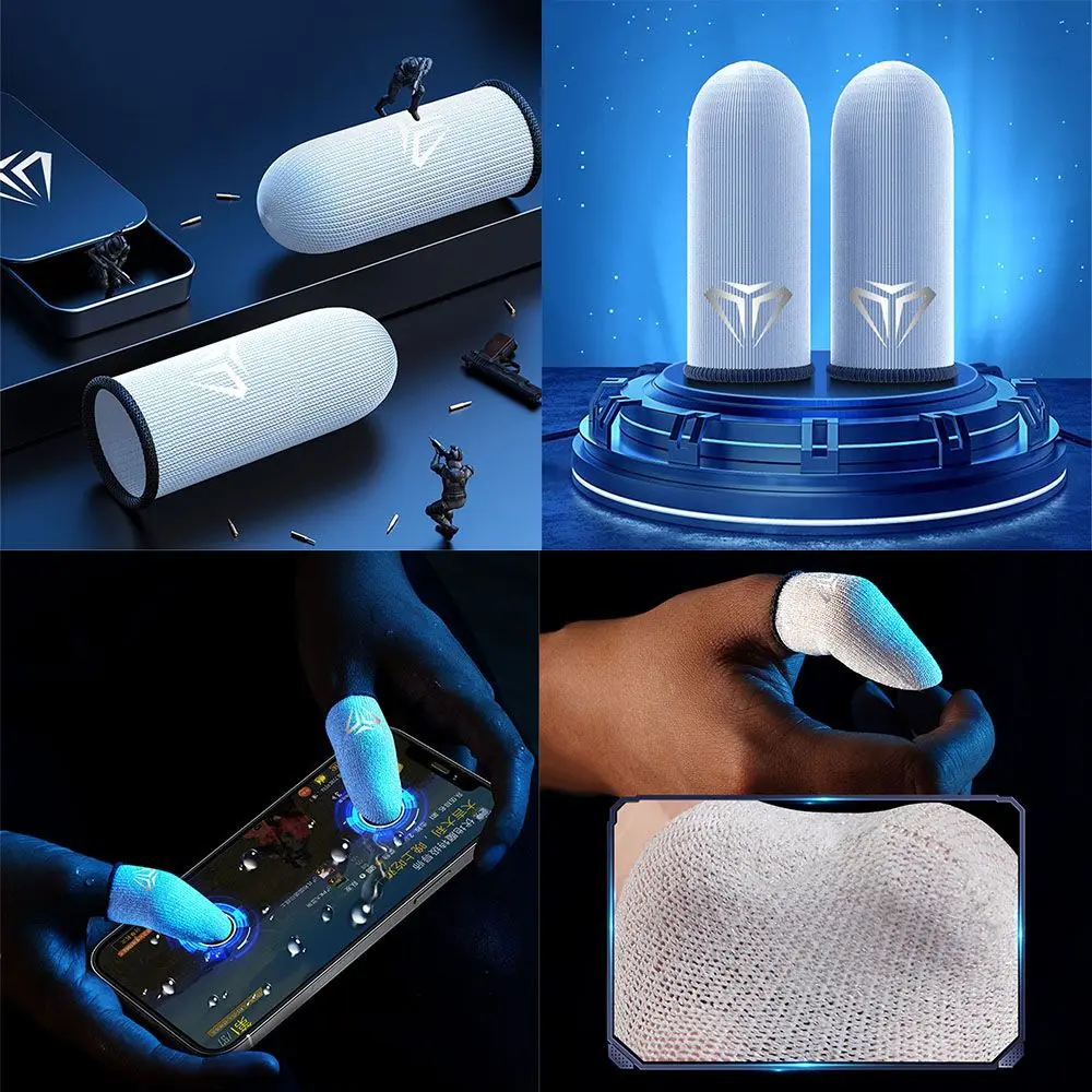 

Breathable Sweatproof Ultra Thin Mobile Games Finger Cots Sensitive Cover Touch Screen Game Fingertip Gloves For Gamer