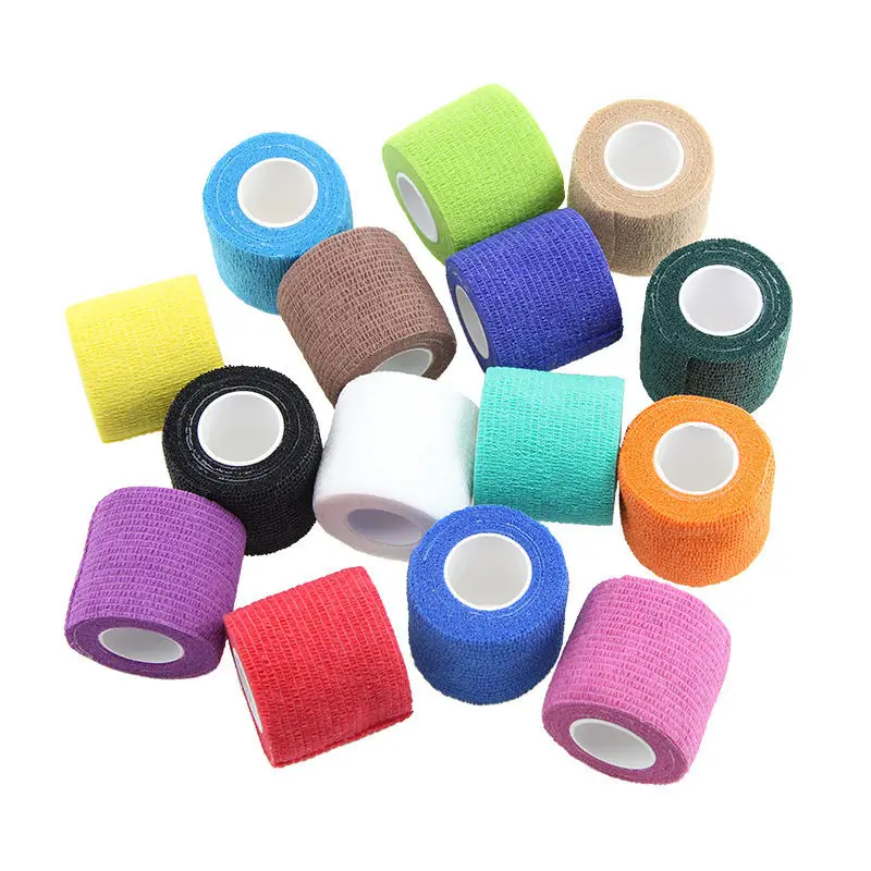 

4 Rolls 4.5m Colorful Sports Self Adhesive Elastic Bandage Wrap Tape For Knee Support Pad Finger Ankle Palm Shoulder