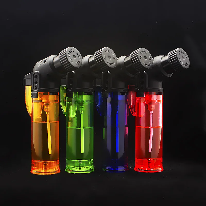 

Windproof Kitchen Torch Turbo Lighter Spray Gun Lighter Jet Butane Gas Smoking Lighter For Cigar Pipe Outdoor BBQ Lighter Gift