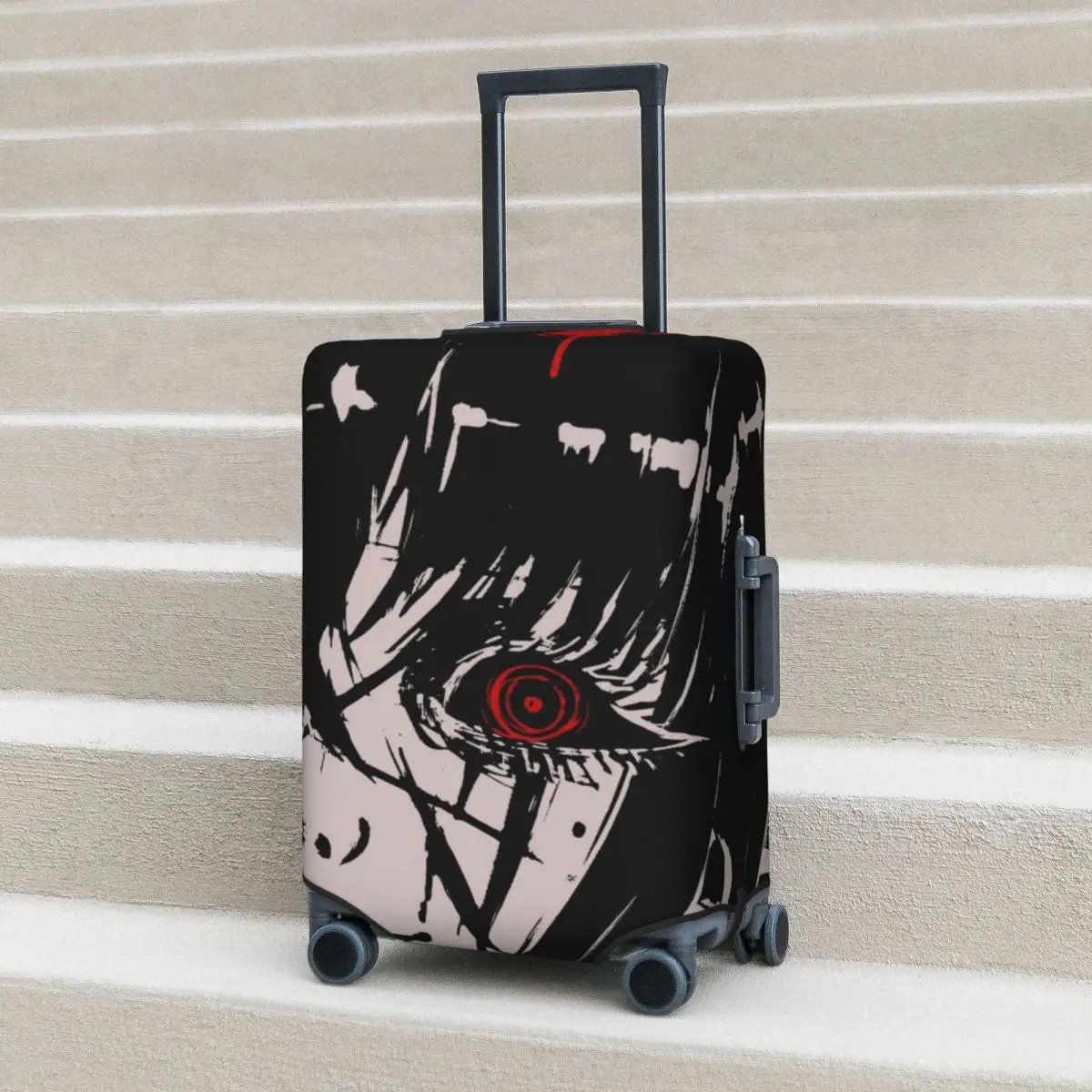 

Junji Ito Suitcase Cover Holiday Tomie Strectch Luggage Case Travel Protection