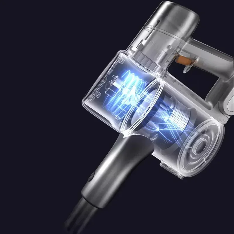 Оригинальный беспроводной пылесос Dreame V12S зеленый свет демонстрирующий пыль/185AW