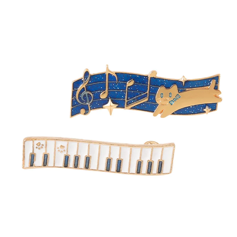 

Music Pins A Piano Note Pins Accessories Clothing Backpack Alloy Brooch Enamel Lapel Pins Badge Wholesale