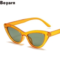 boyarn new eyewear glasses retro cat eye fashion sunglasses ins milk tea gafas de sol small frame sunglasses