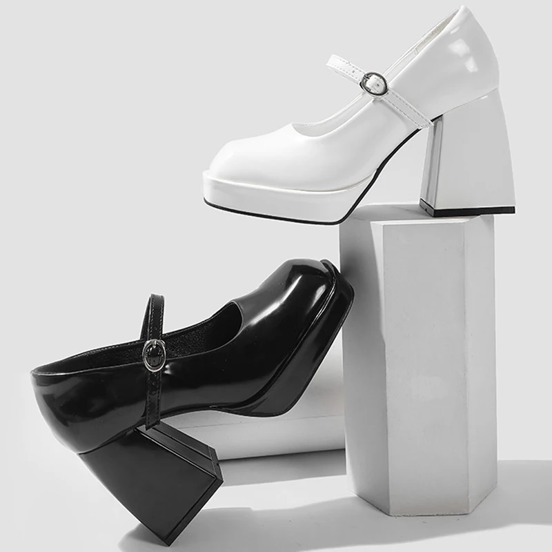 

High Heels Lolita Platform Shoes Women Japanese Style Mary Jane Shoes Vintage Girls High Heel 2022 New Thick High Heels Cosplay