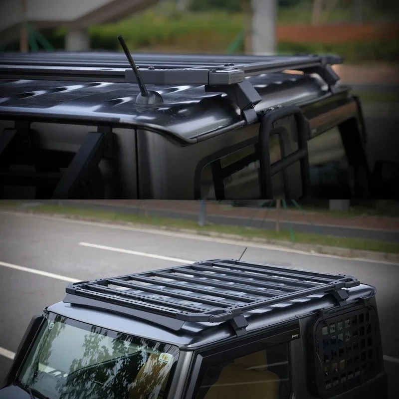 Фото Для Suzuki Jimny автомобильная корзина на крышу, багажник, грузовой алюминиевый багажник, подходит №1