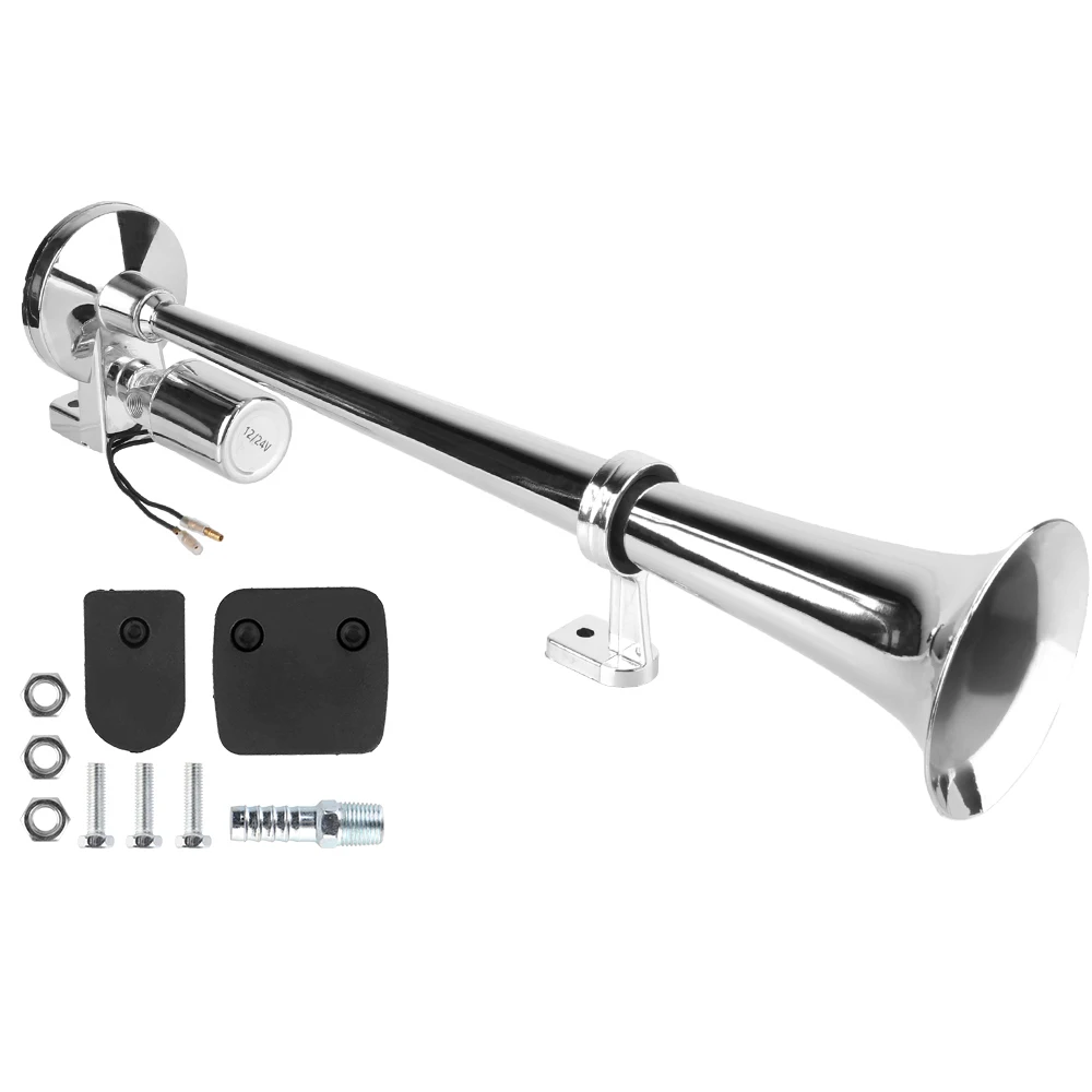 

Мощный Воздушный Гудок 24В/12В Для Лодок И Мотоциклов, 10000 дБ, Супергромкий, Однотрубный, Для Моторных Лодок, Звуковой Сигнал