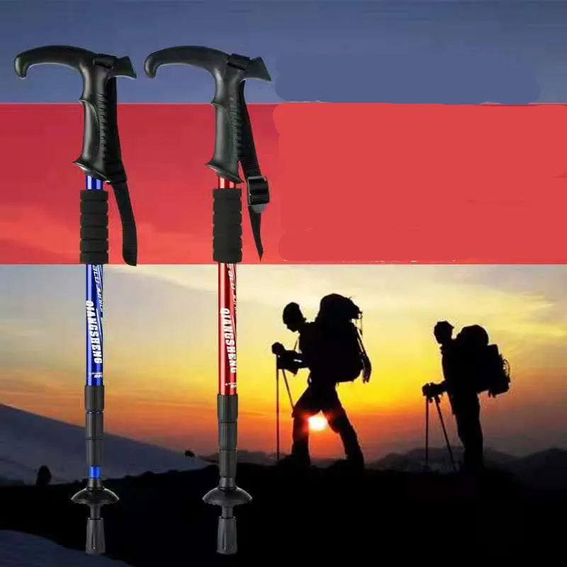 

Super Light Trek Pole Nordic Walking Poles Telescopic Alpenstock Aluminum Alloy Shooting Walking Stick Crutch Senderismo Outdoor