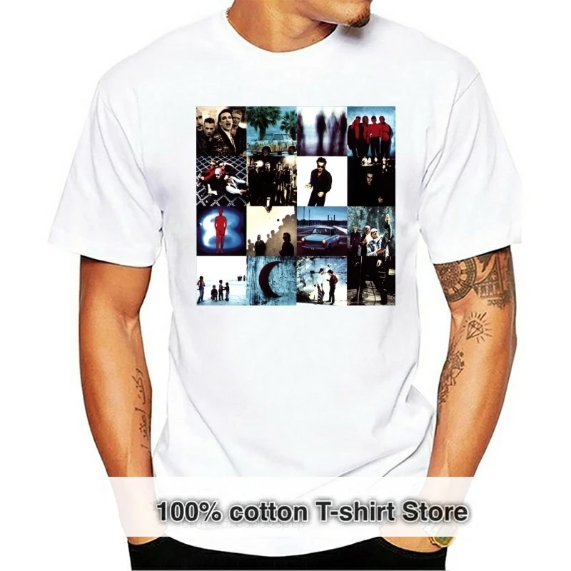 

* Новинка * U2 футболка Achtung Baby, виниловая Cd-Обложка, маленький, средний, большой или Xl