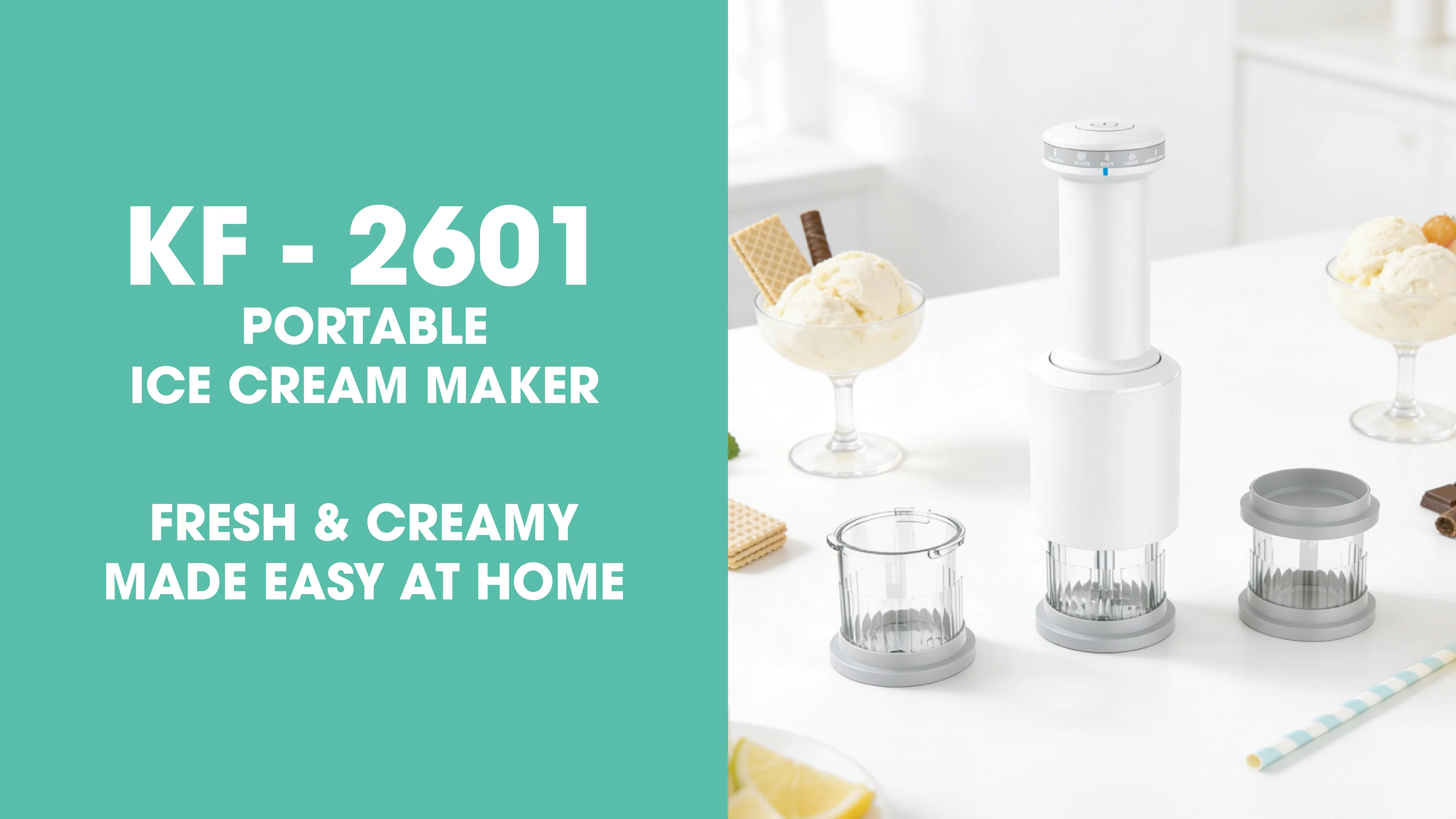 Фото Многофункциональный аппарат Cuisinart FastFreeze 5-в-1 для приготовления мороженого, сорбета, джелато, колотого льда и замороженных десертов, объем 1 л, гарантия 1 год, компактный дизайн №4