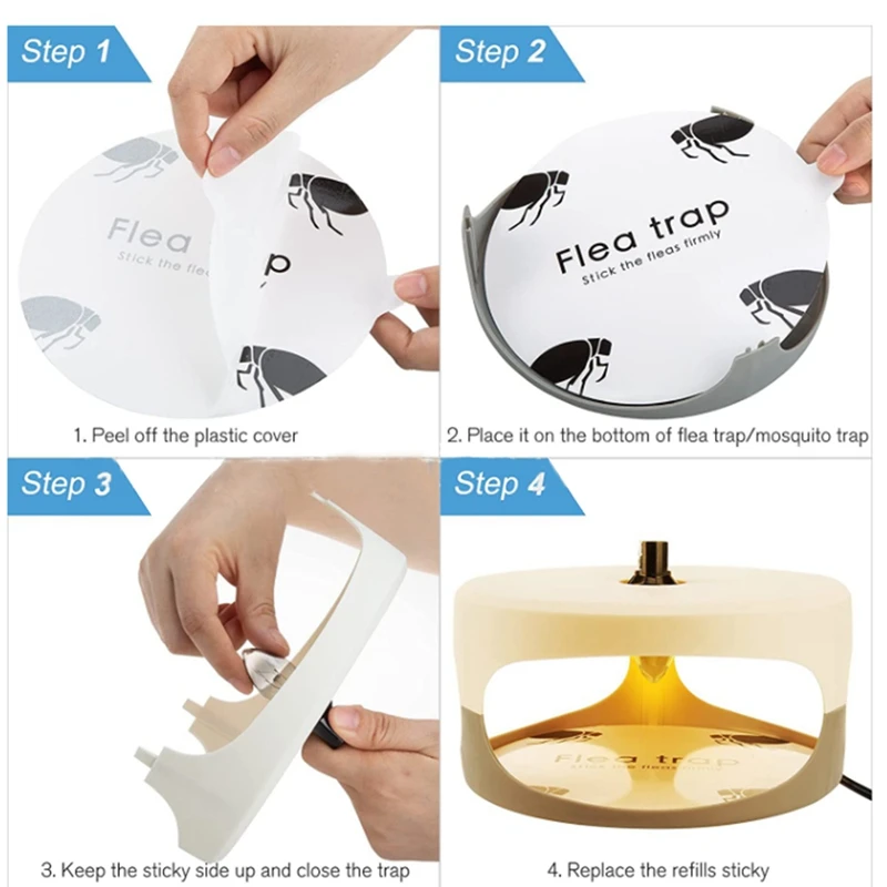 2 шт. блоховые ловушки для внутреннего дома ловушка насекомых в помещении с