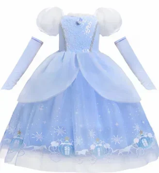 Детский Костюм Красавицы Авроры Платье Принцессы На Хэллоуин Косплей