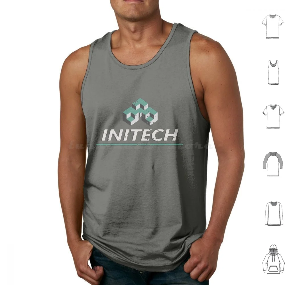 

Office Space-Initech Tank Tops Print Cotton Office Space Initech It Computer Software White Collar Worker Movie