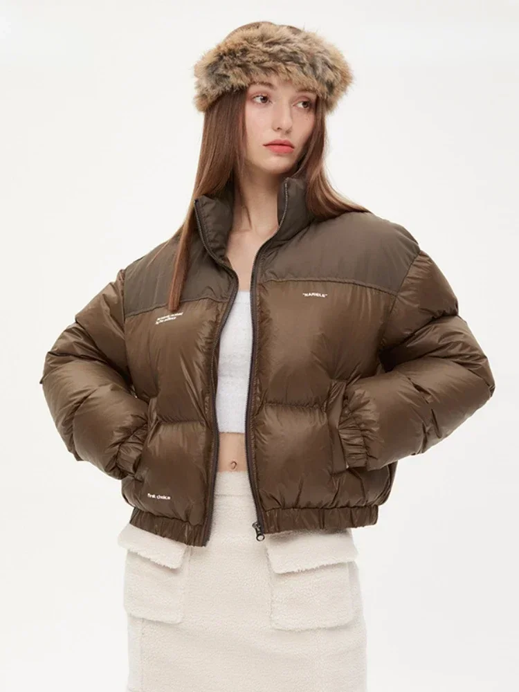 

Парка женская зимняя на молнии, с воротником-стойкой