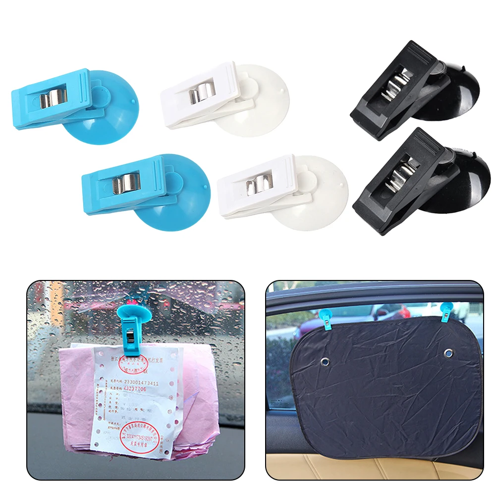 

2Pcs Car Clips Portable Glasses Card Storage Bills Holder Document Holder Interior Accessories For Car But Truck Camper RV