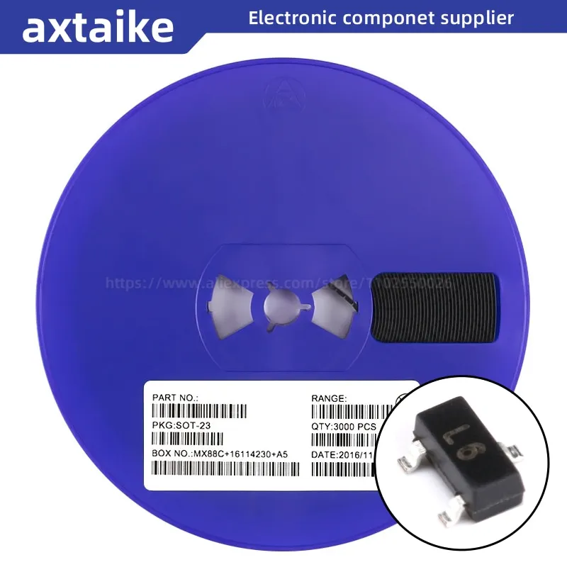 

3000PCS 2SC1623 C1623 L6 SOT23 NPN 50V 100mA 0.1A SMD Transistors