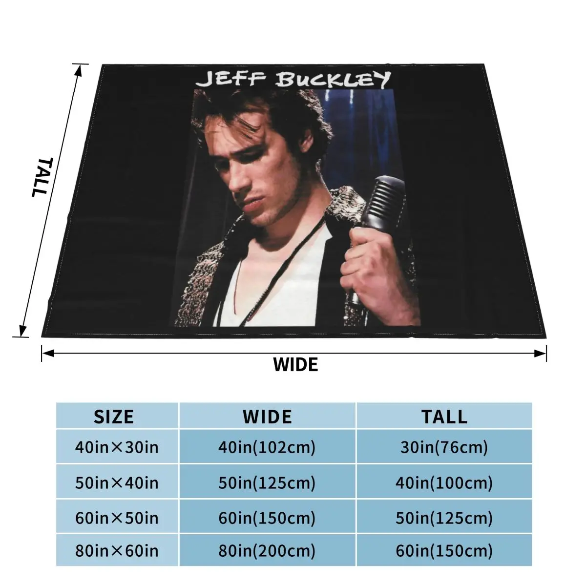 Jeff Buckley 2-стороннее новое мужское рекламное цветное весеннее красивое сюрприз 2021