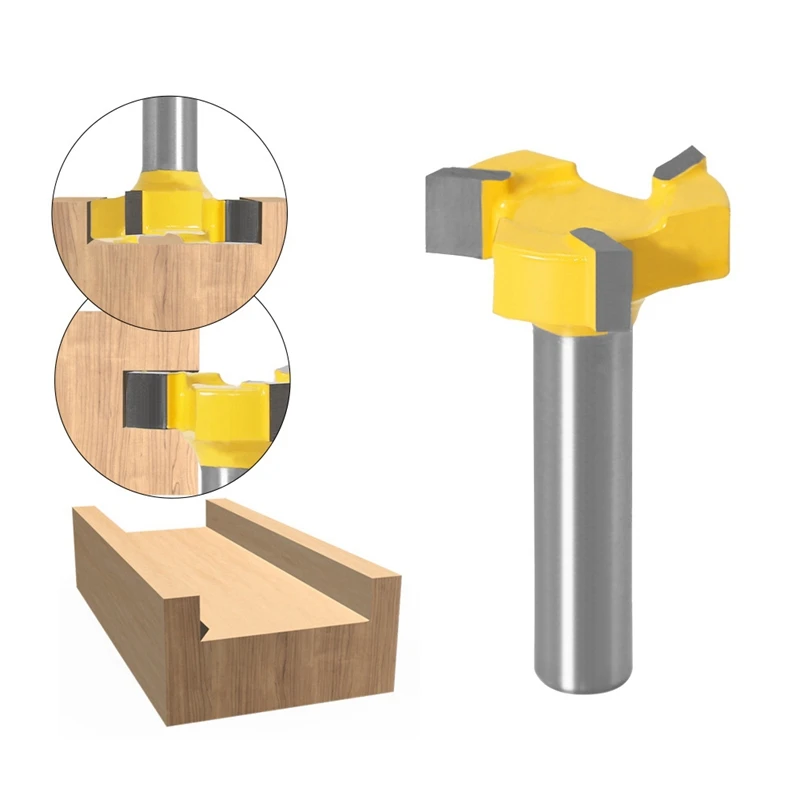 Фреза GTBL с тремя зубьями и хвостовиком 8 мм Т-образный концевой фрез прямыми