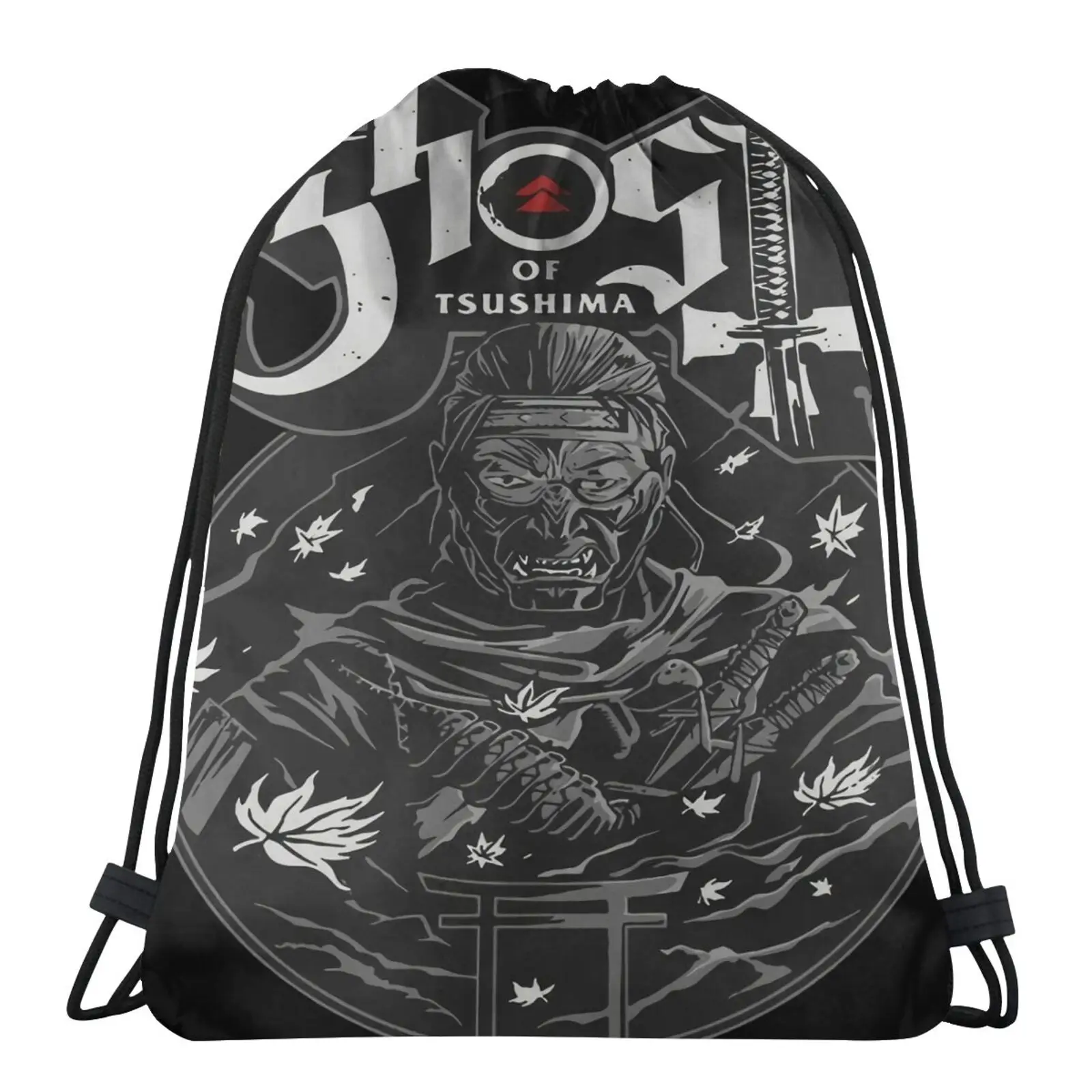 

Jin Sakai Ghost Of Tsushima Japanese Bags For Men String Backpack Backpack Sack Fabric Bag Package Women's Backpack String Bag