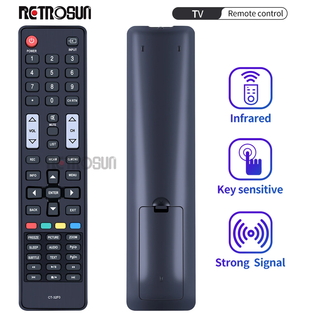 Новый пульт дистанционного управления, подходит для ЖК-телевизоров Toshiba 32S2550 40S2550 32S2500 40S2500 32S2509 40S2509