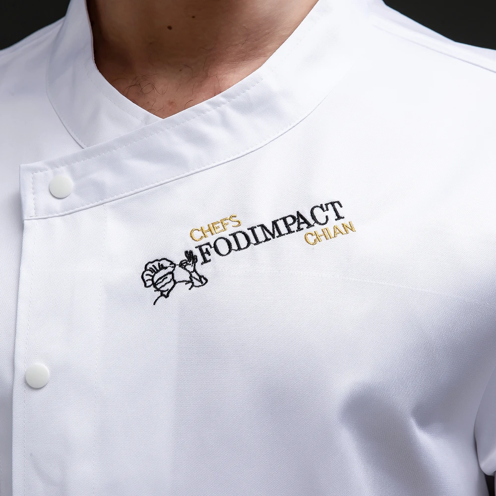 Черная Униформа шеф-повара с логотипом пальто для приготовления суши в ресторане