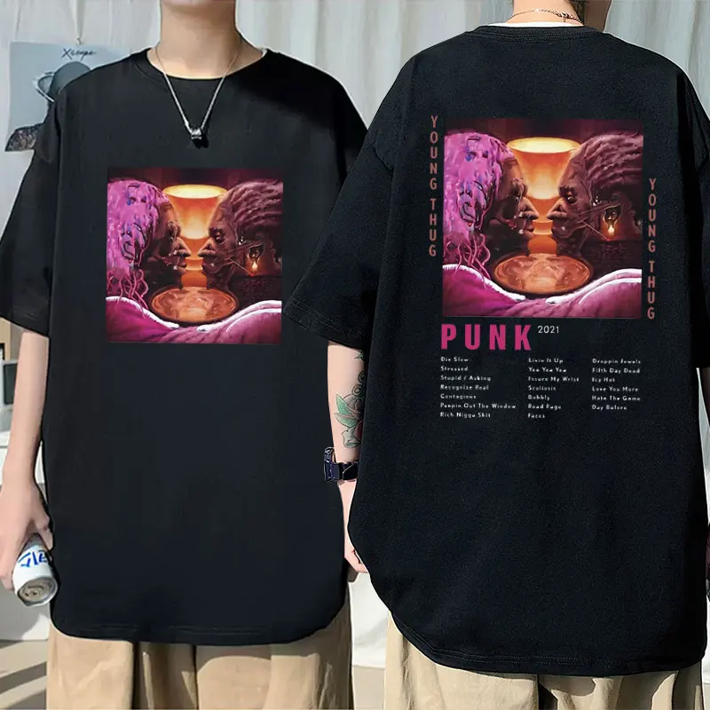 

Rapper Young Thug Punk 2021 Graphics T-shirt Men Women Hip Hop Vintage Oversized T-shirts Men's Casual Cotton Short Sleeve Tees