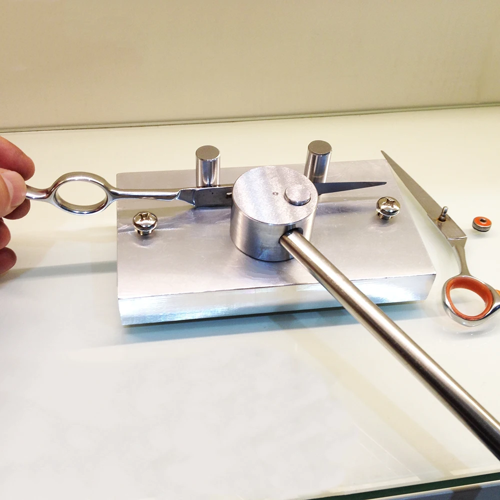 

DIY Scissors Arc Corrector Twisting Machine Bending Manual Barber Scissors Repair Tool The Third Round Radian Corrector