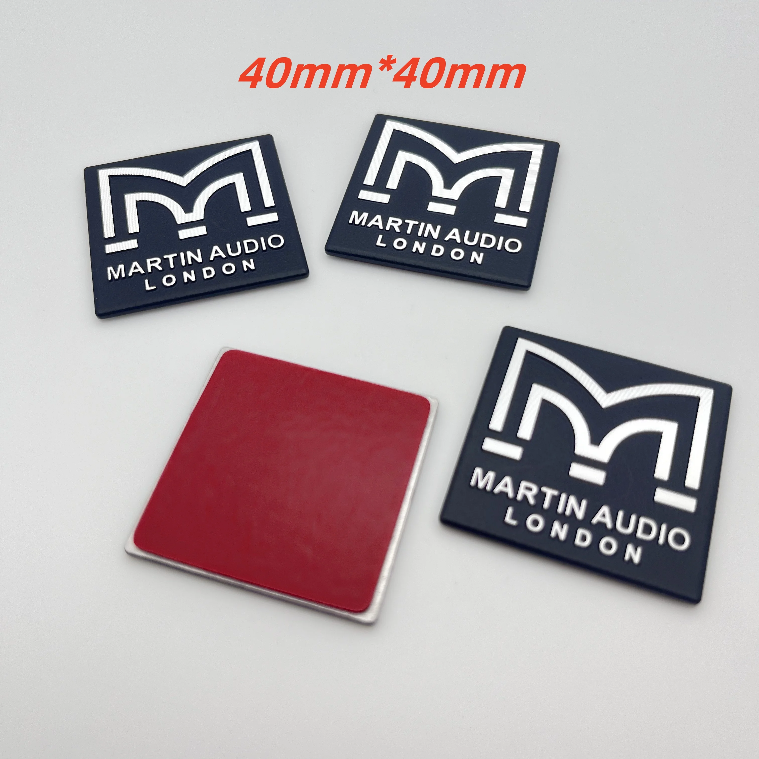 

4 шт., 10 шт., 25 мм, 40 мм, 3D металлический, подходит для MARTIN AUDIO LONDON, значок автомобильного аудиодинамика, логотип, украшение для стайлинга автомобиля, наклейка, аксессуары