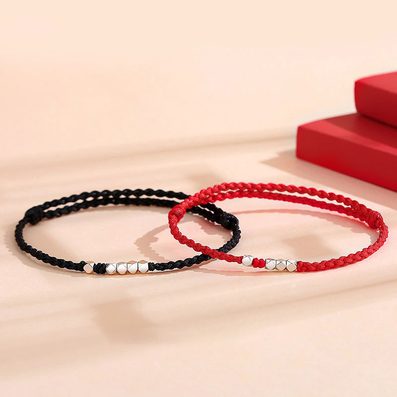 Плетеный браслет ручной работы из веревки для мужчин и женщин простая пара