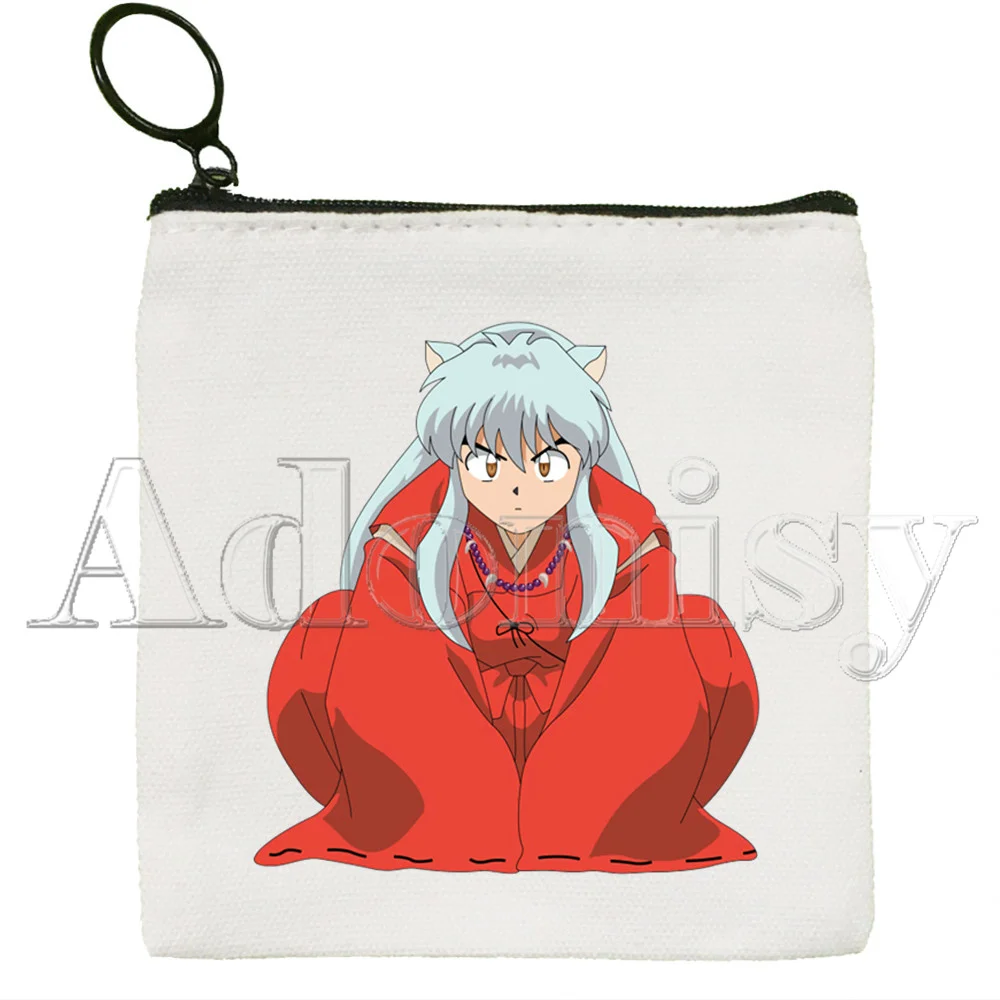 Inuyasha New Women's Bag Pure White Bag Handmade Cloth Bag Coin Purse Whiteboard  Bag Handbag