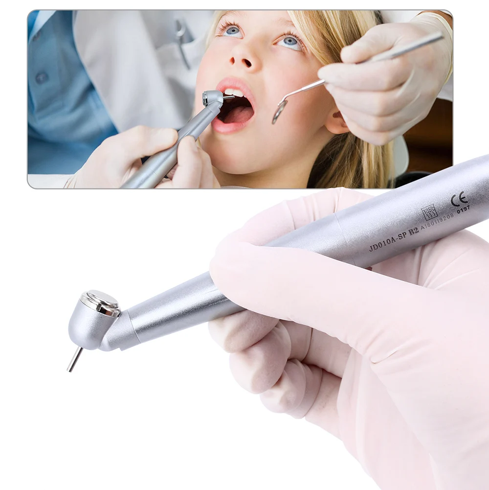 AZDENT Dental E-generator Integrated LED 45 Degree Handpiece High Speed Standard Push Button 2/4 Hole Single Water Spray  Clinic