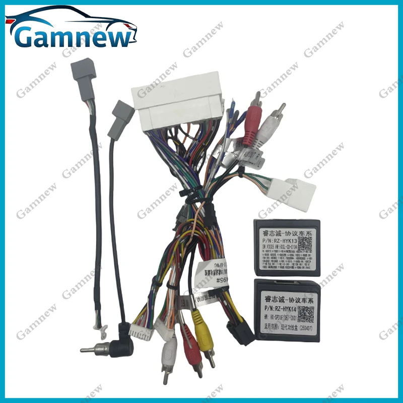 

Автомобильный 16-контактный жгут проводов, адаптер Canbus Box, декодер для Hyundai Elantra Mistra Encino Kona KX3 KX7