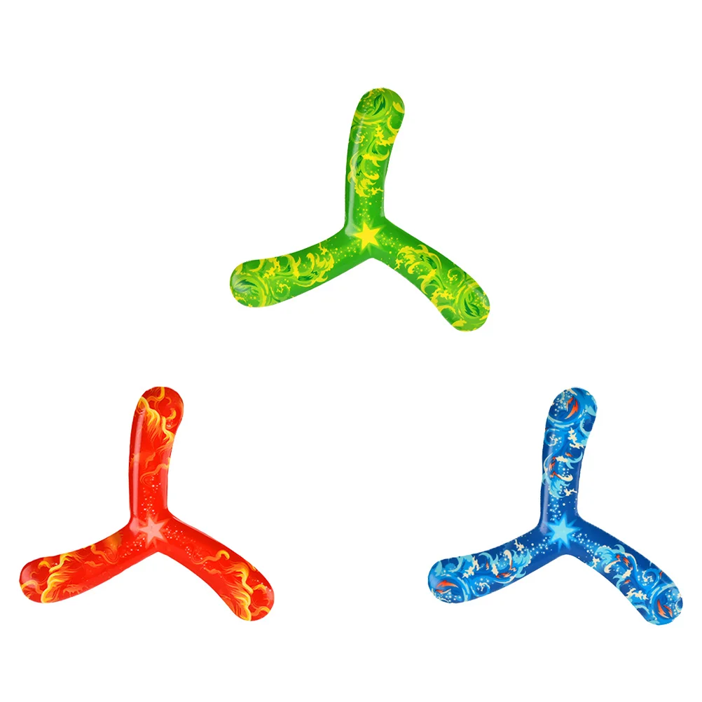 

3pcs Three Leaves Boomerang Maneuver Dart Flying Cast for Kids Child Outdoor
