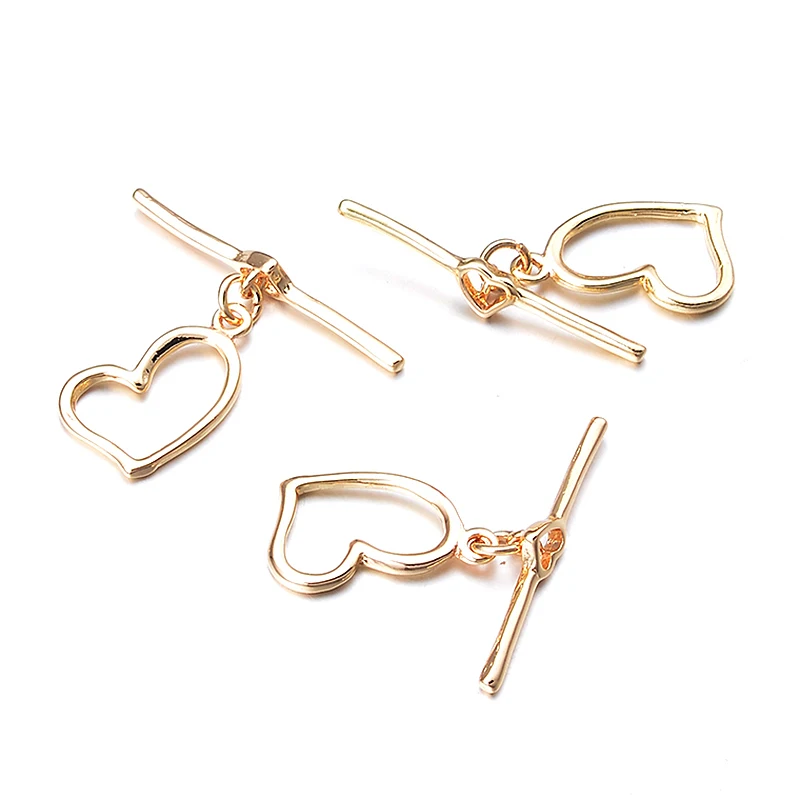 

3pc/Lot DIY OT Toggle Clasp 18K Gold Plated Clasp for Bracelet Necklace Copper Jewelry Clasps Closures Craft Connector Findings