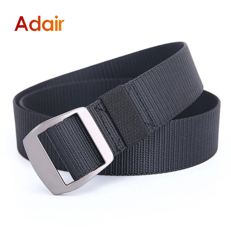 Mens Nylon Webbing Belts Solid Color Tactical Belt High Quality Military Waistband Fashion Luxury Brand Waist Strap DT063