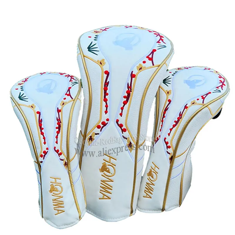 

New Drivers Golf Headcover HONMA Golf Headcover Unisex White or Black Color Clubs Wood Head Cover Free Shipping