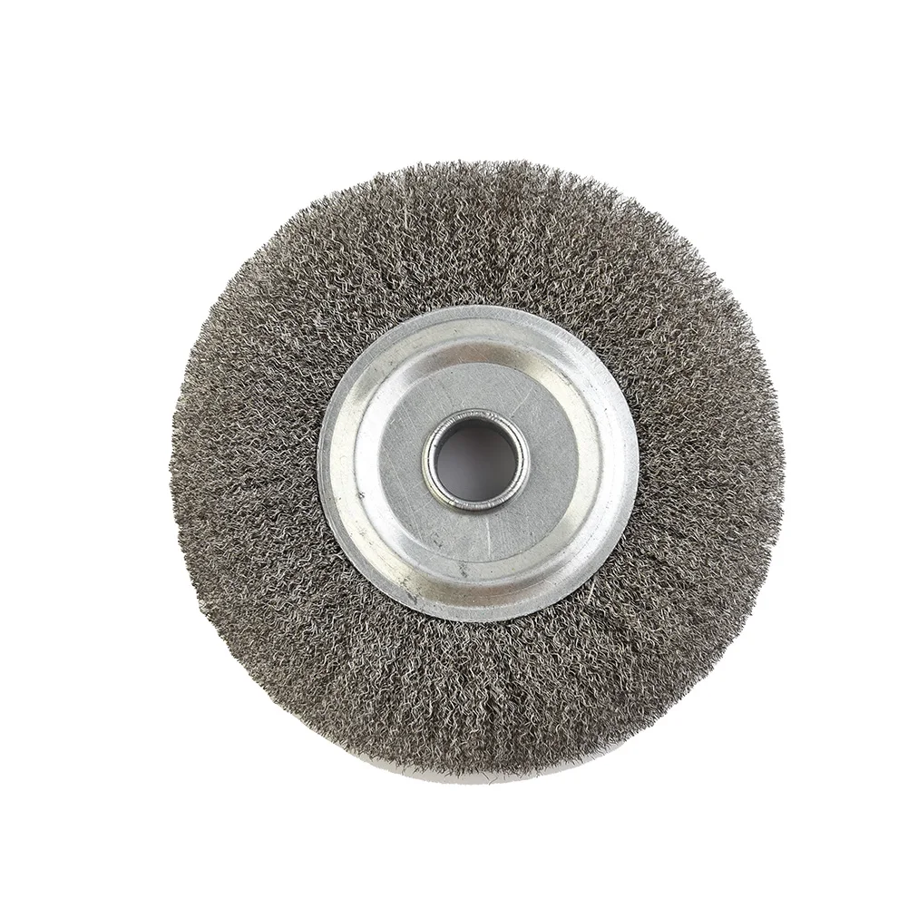 

1pc 5inch 125mm Crimped Stainless Steel Wire Wheel Brush For Bench Grinder Polishing Abrasive Tool Metal Derust Wood Deburring
