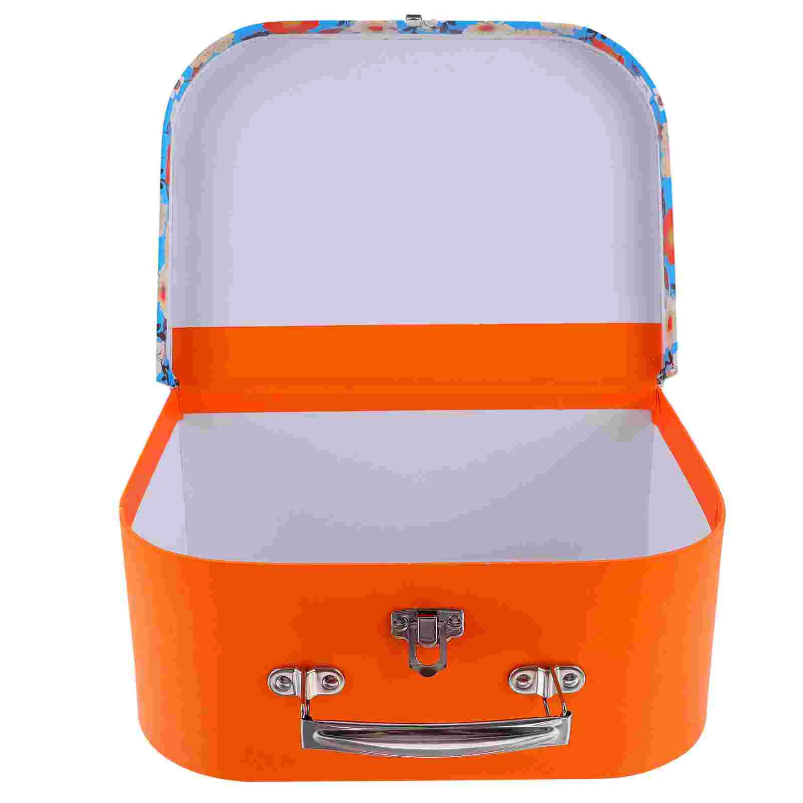 

Storage Suitcase Toys Travel Toiletry Packing Box Girls Stationary Paperboard Gift Cardboard Clutch Makeup Boxes for packaging