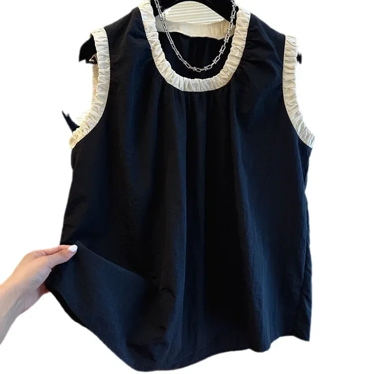 Французская футболка Nichedesign с защитой от чувствительности оборками по краю без