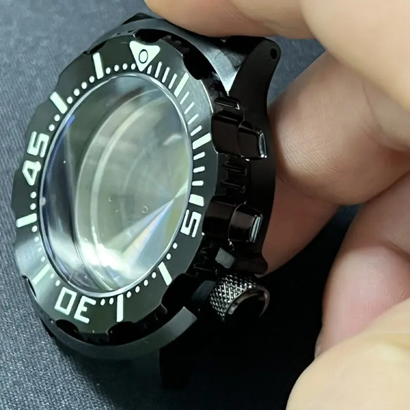 Heimdallr Monster Watch Case Ceramic Bezel Modified From Seiko Homage Fits For NH35 NH36A Automatic Movement Waterproof Watch